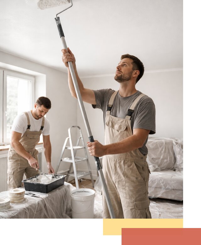 Покраска потолка водоэмульсионной краской в Белореченске