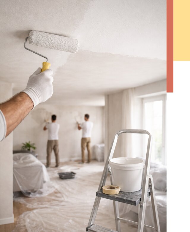 Покраска потолка акриловой краской в Белореченске от 2536 руб. | ОТДЕЛОЧНИК-Блч