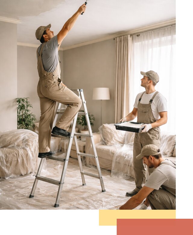 Покраска потолков акриловой краской в Белореченске качественно и быстро