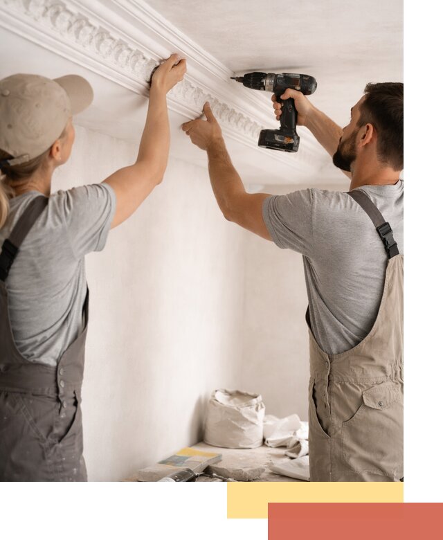 Профессиональный монтаж лепнины на потолок в Белореченске