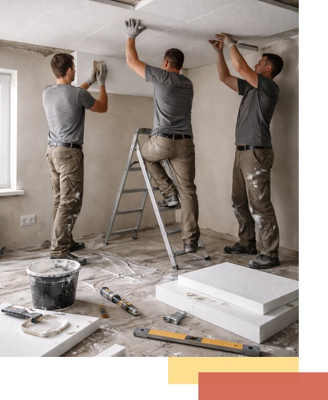 Утепление потолка пенопластом в Белореченске быстро и качественно