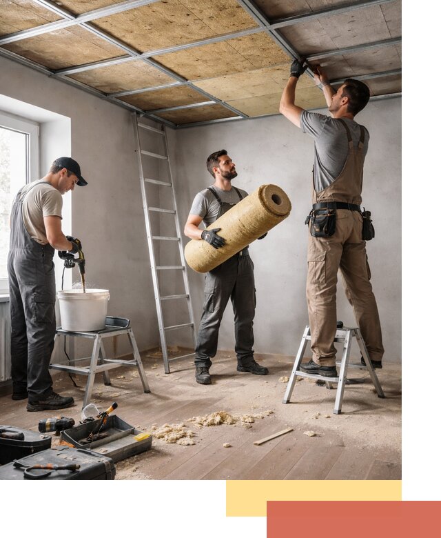 Шумоизоляция потолка в Белореченске: профессиональный монтаж и отделка